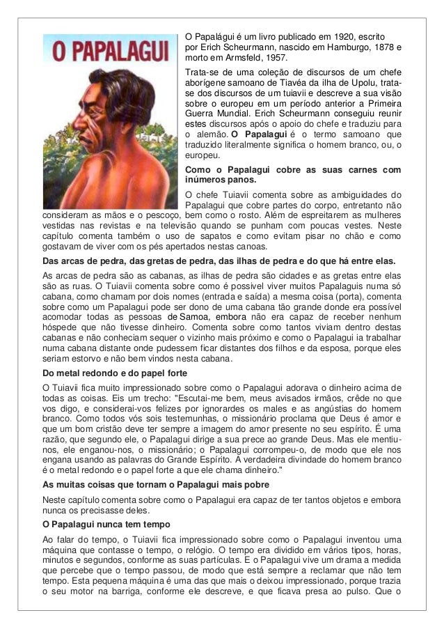 livro papalagui